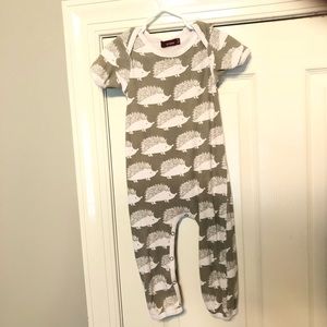 Milkbarn porcupine bamboo romper